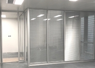 Soem-Büro-Raum-Glaswand-Trennwand-einzelne glasig-glänzende Glasbüro-Teiler-Wände