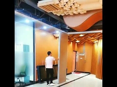 OEM Aluminiumrahmen Bewegliche Trennwände Akustische Schiebe-Falttrennwand