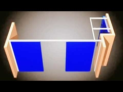 Galerie Hängende mobile Trennwand Display Board Modulare Trennwandsysteme