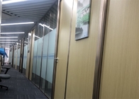 Volles Höhen-Büro-hölzerne Fächer, Hall Partition With Wood And-Glas